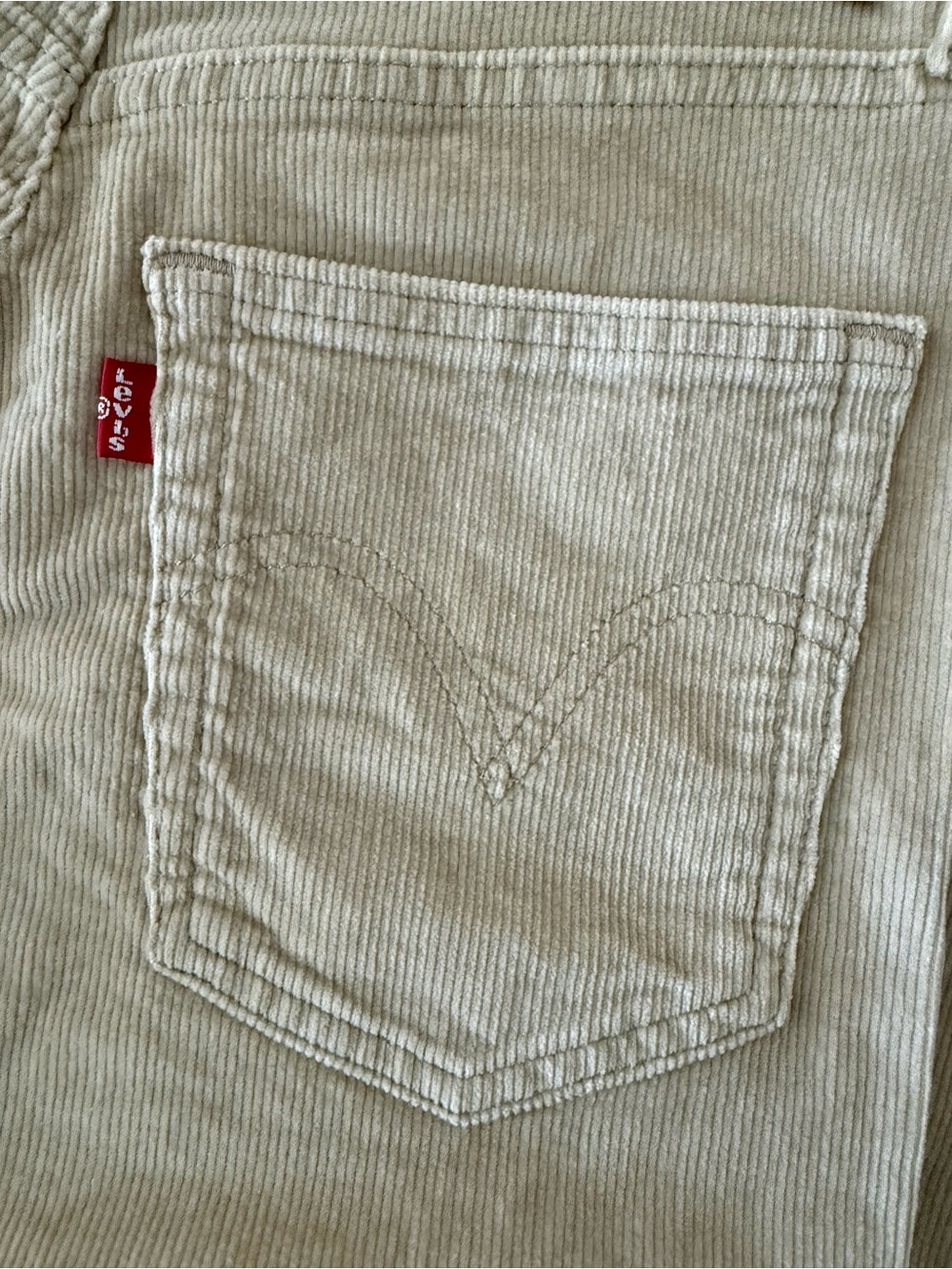 LEVI'S Ribcage Bell Corduroy Pants - Safari - Picture 6 of 12